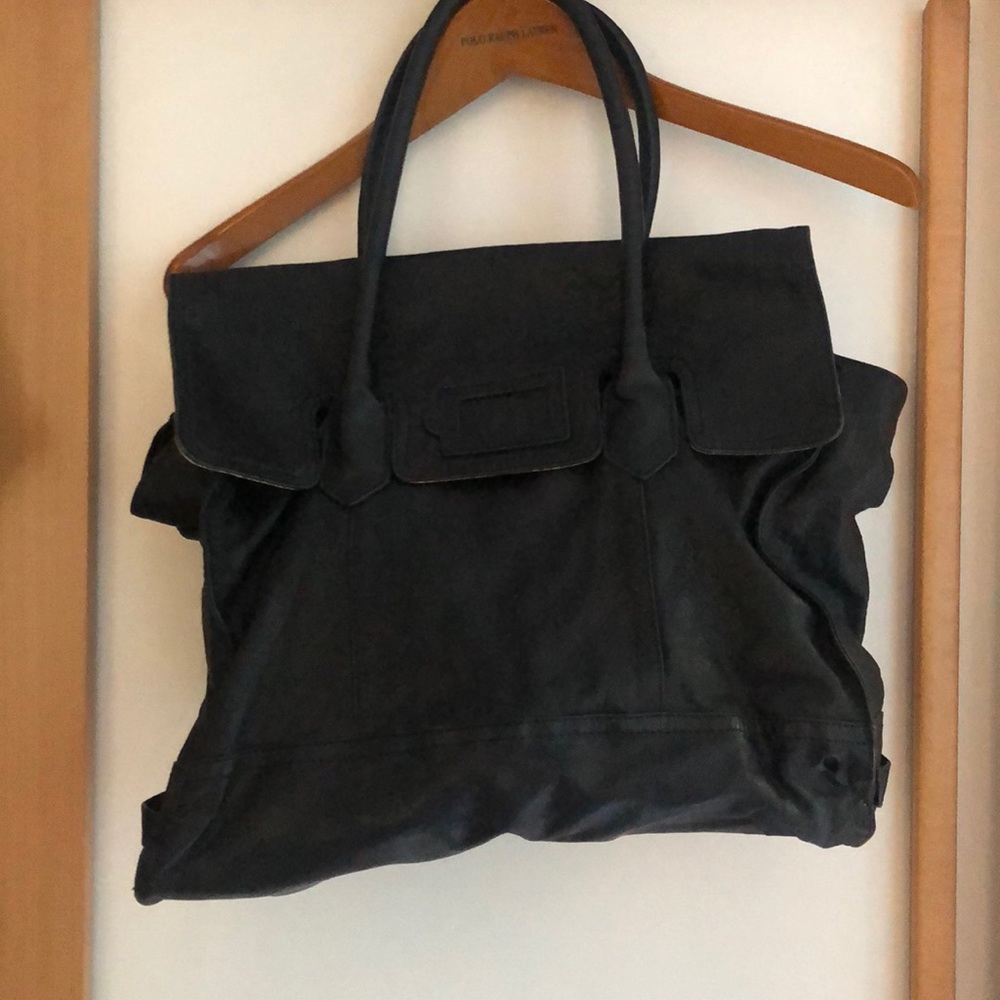 Large Badgley Mischka Leather Bag
